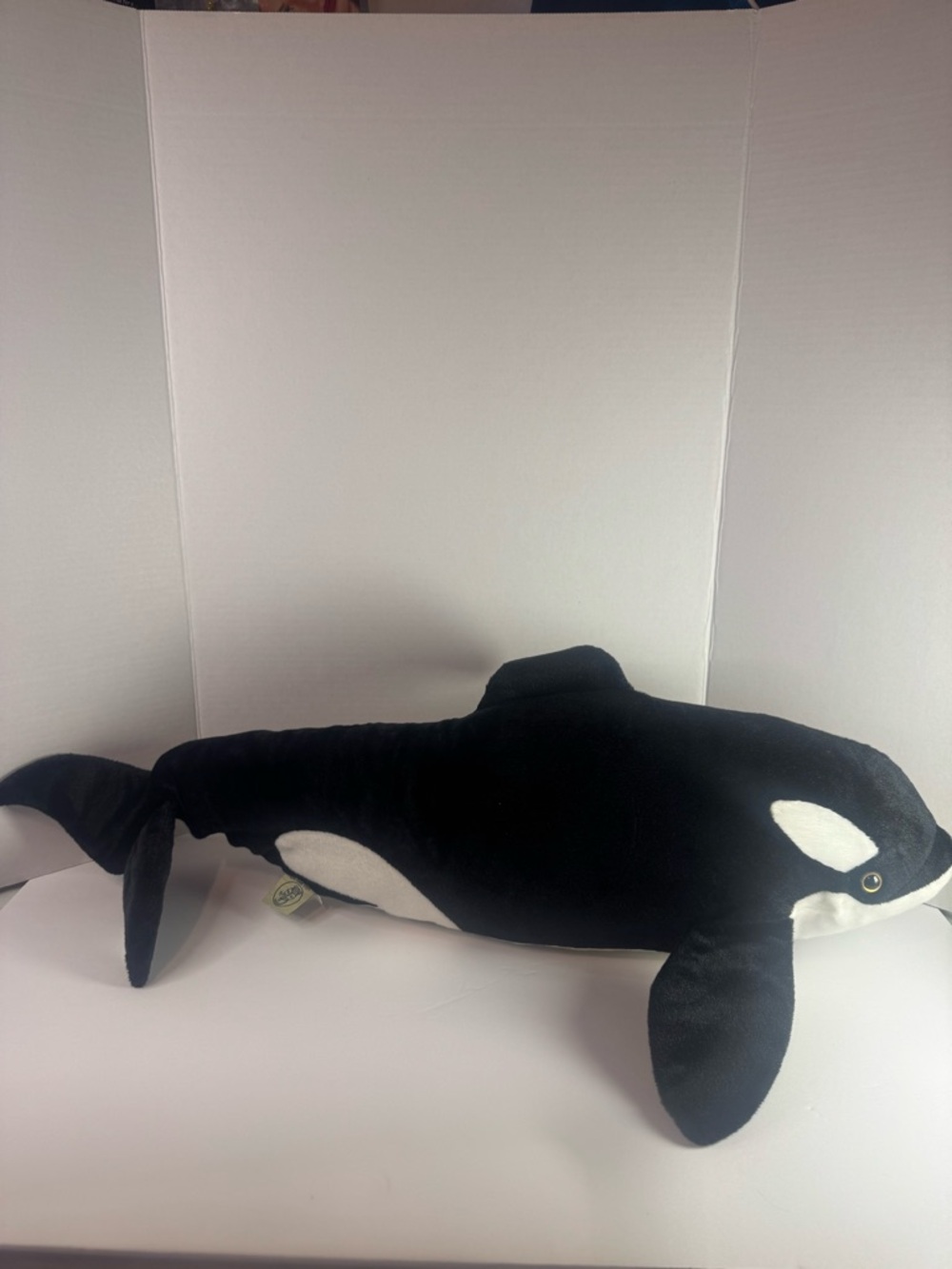 Orca Killer Whale Plush 29” Large Soft Vintage By Tiger  Tale Toys